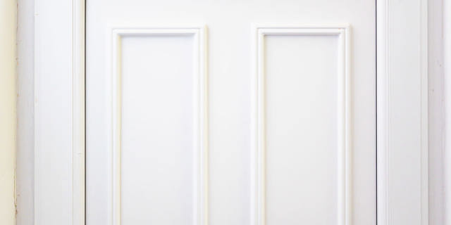 White uPVC door